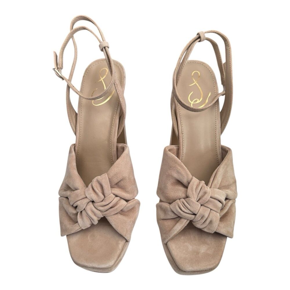 Sam Edelman Women's 10.5M Kristen Platform Heel Cappuccino Suede $180 - Picture 5 of 14